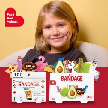 Fun BioSwiss Bandages for Kids - 100 Count Assorted Designs