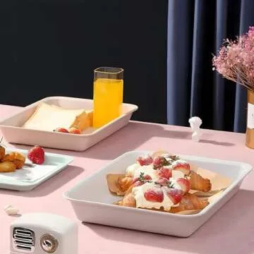 5 Pack Activity Plastic Art Trays, Crafts Organizer Serving Trays for Painting,Beads,Slime and Classroom Home Activities