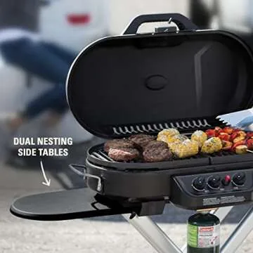 Coleman Gas Grill Portable Propane Grill RoadTrip 285 Standup Grill, Black