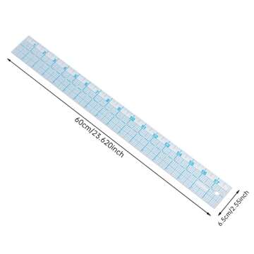 See-Thru Accurate Positioning and Marking Sewing Clear Ruler 2 x 18 inch