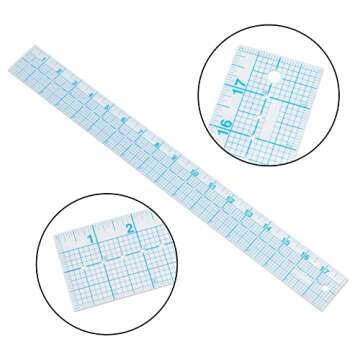 See-Thru Accurate Positioning and Marking Sewing Clear Ruler 2 x 18 inch