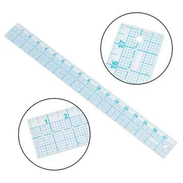 See-Thru Accurate Positioning and Marking Sewing Clear Ruler 2 x 18 inch