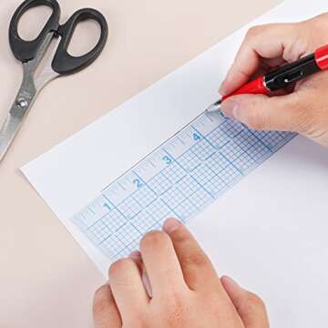 See-Thru Accurate Positioning and Marking Sewing Clear Ruler 2 x 18 inch