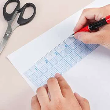 See-Thru Accurate Positioning and Marking Sewing Clear Ruler 2 x 18 inch