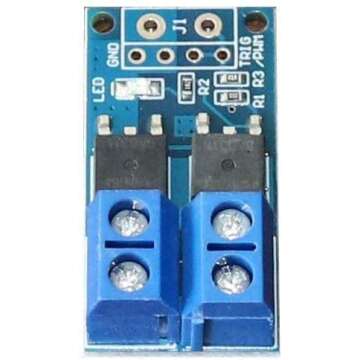 LGDehome 5PCS DC 5V-36V 15A(Max 30A) 400W Dual High-Power MOS Transistor Driving Controller Module FET Trigger Switch Drive Board 0-20KHz PWM Electronic Switch Control Board DC Motor Speed Controller