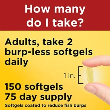 Nature Made Burp Less Fish Oil 1000 mg Softgels for Heart Health