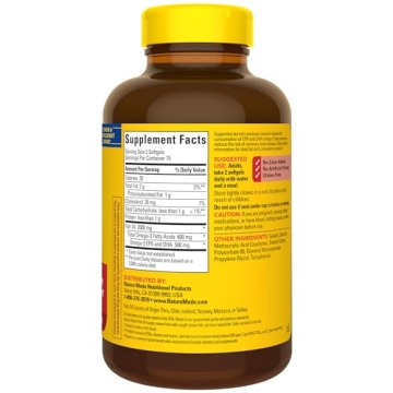 Nature Made Burp Less Fish Oil 1000 mg Softgels for Heart Health