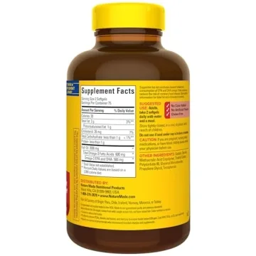 Nature Made Burp Less Fish Oil 1000 mg Softgels for Heart Health