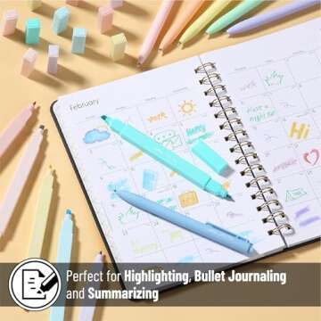 Mr. Pen Dual Tip Highlighters and Gel Pens, 12 Pack