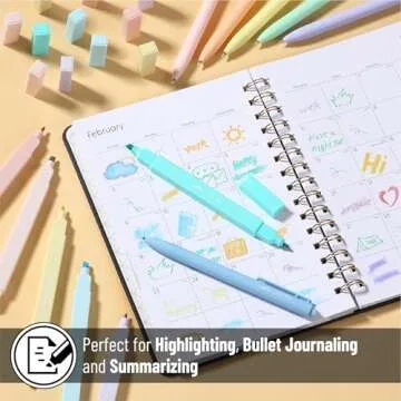 Mr. Pen Dual Tip Highlighters and Gel Pens, 12 Pack