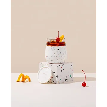 W&P Porter Wine Cocktail Glass 15 Oz Silicone Sleeve