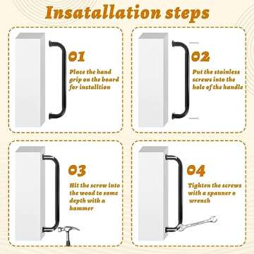 Zonon 6 Pcs Outdoor Safety Playground Handles