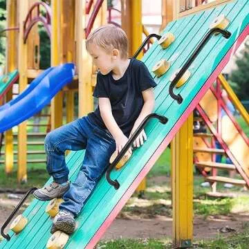 Zonon 6 Pcs Outdoor Safety Playground Handles