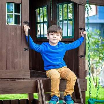 Zonon 6 Pcs Outdoor Safety Playground Handles