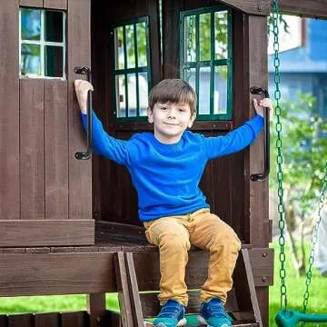 Zonon 6 Pcs Outdoor Safety Playground Handles