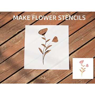 20 Pack 7.5mil Mylar Sheets, 12 X 12 Inch Stencil Paper for Cricut, Laser Cutting, Template Plastic for Quilting, Blank Plastic Sheets for Crafts, Food Grade Mylar Stencil Sheets