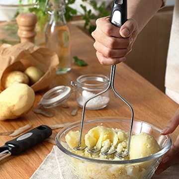 Spring Chef Potato Masher with Peeler - Durable Kitchen Tool