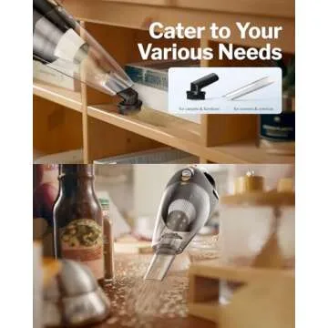 Powools Cordless Handheld Vacuum Cleaner - High Power & Portable