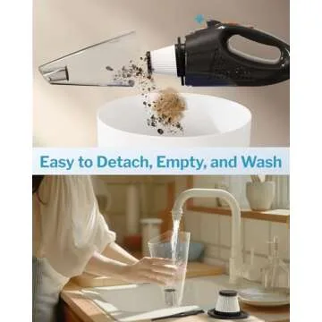 Powools Cordless Handheld Vacuum Cleaner - High Power & Portable