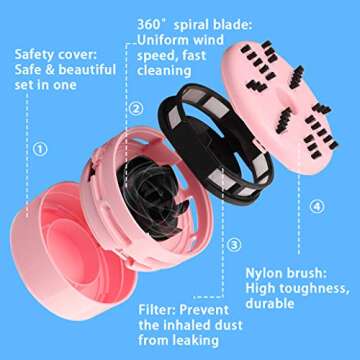 iSuperb Portable Mini Desktop Vacuum Cleaner for Quick Cleanup