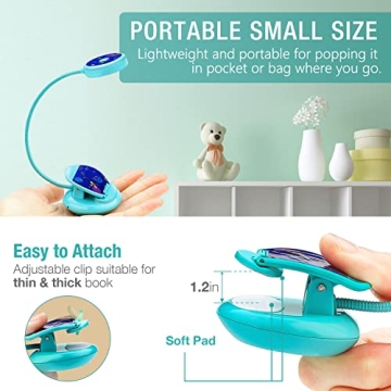 Vekkia Cute Rechargeable Book Light for Kids