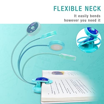 Vekkia Cute Rechargeable Book Light for Kids