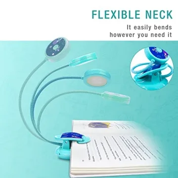 Vekkia Cute Rechargeable Book Light for Kids