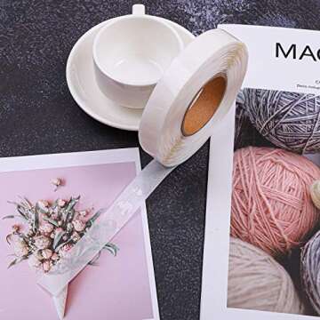 URATOT 500 Pieces (1 Roll) Glue Points Removable Balloon Glue Points Double Sided Dots Tape for Craft Wedding Decoration