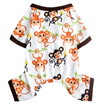 Dog Pajamas for Small Dogs Boy Girl, Dog Clothes Tiny Chihuahua Yorkie Spring Summer Shirt, Cute Pup...