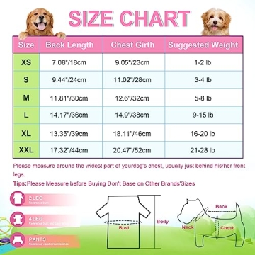 Dog Pajamas for Small Dogs Boy Girl, Dog Clothes Tiny Chihuahua Yorkie Spring Summer Shirt, Cute Puppy Outfit Pjs Jumpsuit Cat Onesie Apparel Pet Clothes