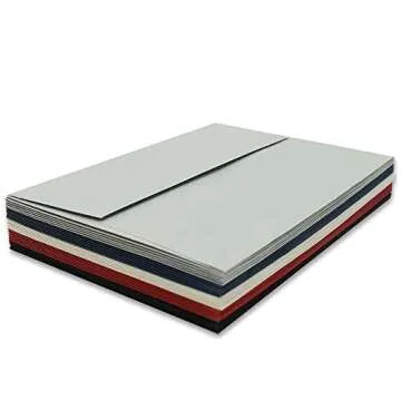 A7 Gray Invitation 5x7 Envelopes - Self Seal, Square Flap,Perfect for 5x7 Cards, Weddings, Birthday, invitations, Graduation, Baby Shower, 5.25 x 7.25 Inches, 100 Pack, (Gray)