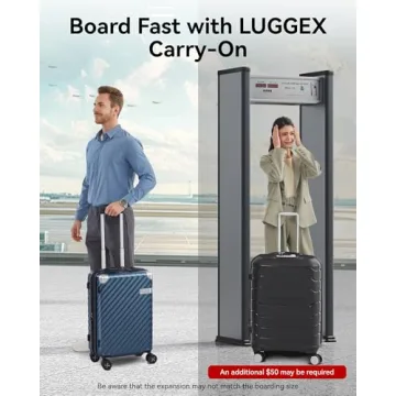 LUGGEX 20 Inch Carry-On Luggage with Stylish Spinner Wheels