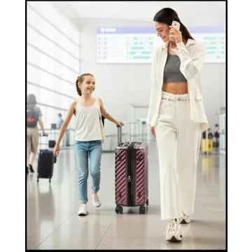 LUGGEX 20 Inch Carry-On Luggage with Stylish Spinner Wheels