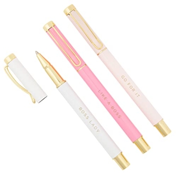 Sweet Water Decor Metal Boss Lady Pen Set - Gifts for Bosses, New Jobs, Graduation, and More - Mediu...