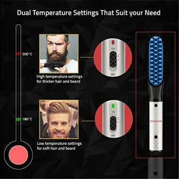 Beard Straightener for Men Multifunctional Hot Comb