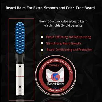 Beard Straightener for Men Multifunctional Hot Comb