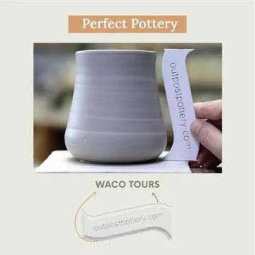 OUTPOST POTTERY Profile Ribs - Precision Pottery Rib Tools Made W/Durable PLA for Consistent Shapes, Floating Designs & Accurate Craft - Texture & Trimming Tools (Waco Tours)