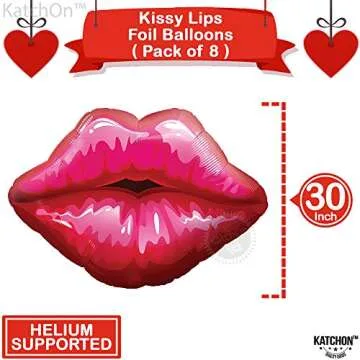 KatchOn 30 Inch Red Lip Balloons for Stunning Decor