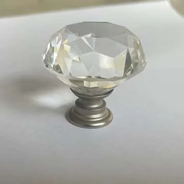 MDPLY Crystal Glass Cabinet Knobs - Elegant & Durable