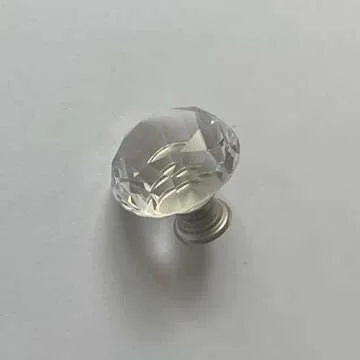 MDPLY Crystal Glass Cabinet Knobs - Elegant & Durable
