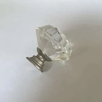 MDPLY Crystal Glass Cabinet Knobs - Elegant & Durable