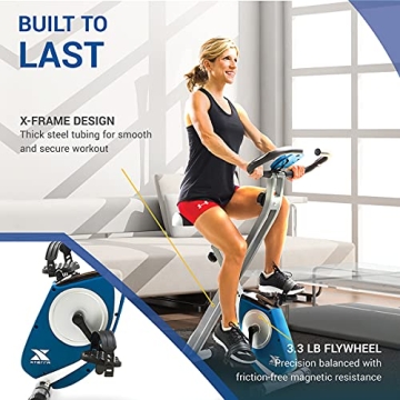 XTERRA Folding Exercise Bike with 225 LB Capacity