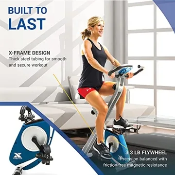 XTERRA Folding Exercise Bike with 225 LB Capacity