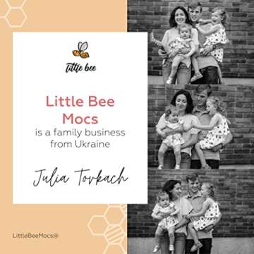 LittleBeMocs T-Strap Baby Moccasins (Italian Leather) Soft Sole Shoes for Boys and Girls | Infants, Babies, Toddlers (Beige, Numeric_5)