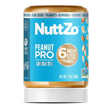 Peanut Pro Nut Butter by NuttZo - Nutrient-Dense 7 Nuts & Seeds Blend, Vegan & Gluten-Free