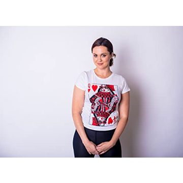 Women’s Vintage Queen of Hearts T-Shirt Cool Cute Tee