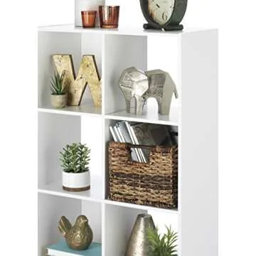 Whitmor 6 White Cube Organizer for Stylish Storage