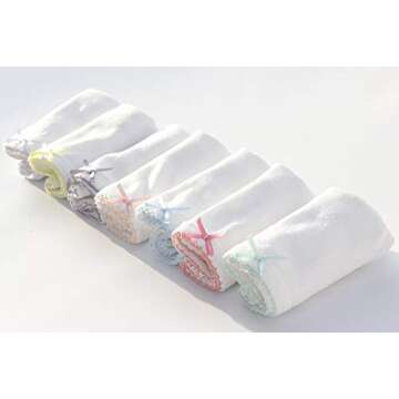 Benetia Kids Underwear for Girls Soft Cotton Briefs White Size 7-9