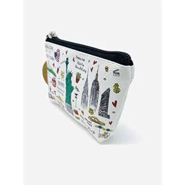 Girls & Women Fashion Cute Classic Elegant New York Souvenir Key Change Holder Pouch Coin Purse (JP-330123C)