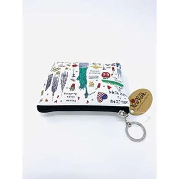 Girls & Women Fashion Cute Classic Elegant New York Souvenir Key Change Holder Pouch Coin Purse (JP-330123C)